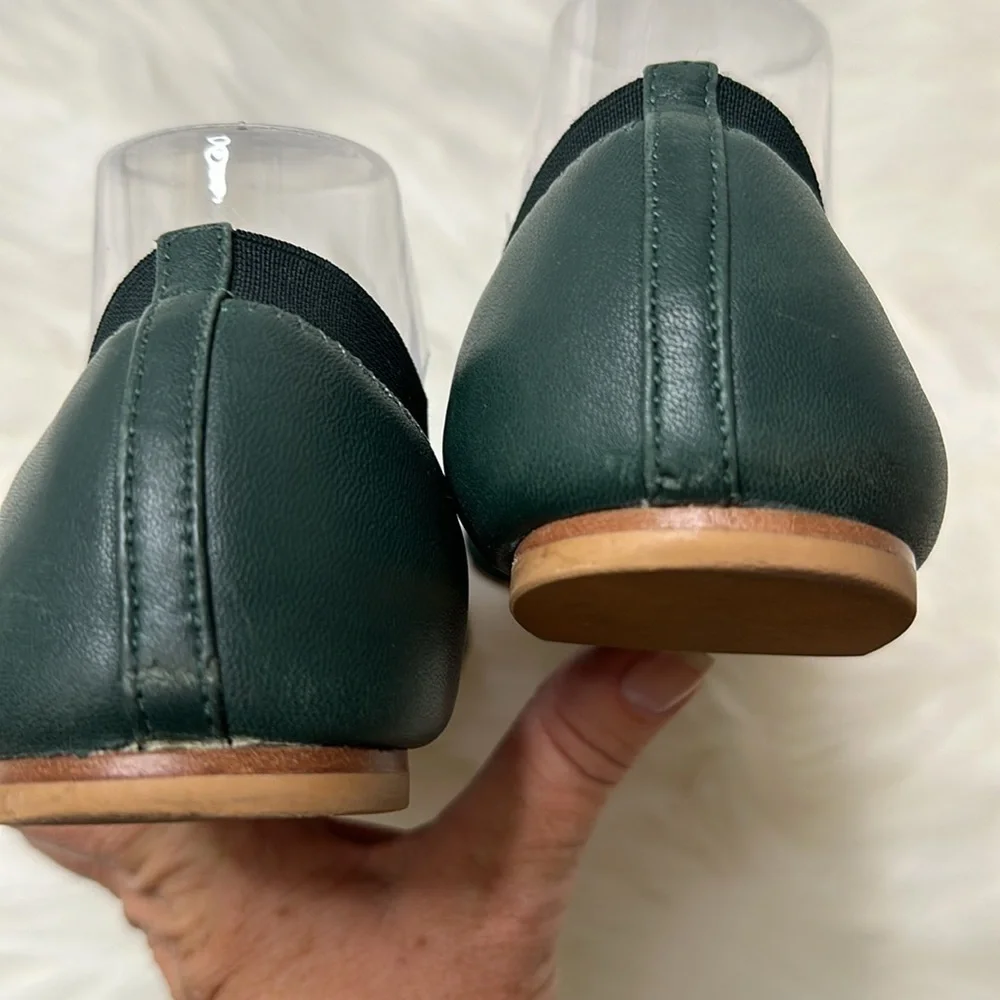 Tory Burch Dark Green Ballet Flats